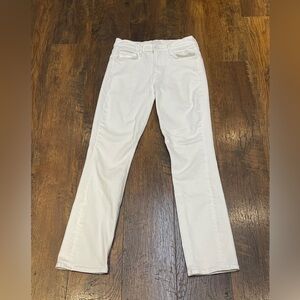 MOTHER Mid Rise Dazzler Ankle size 25, Fairest of Them All (white)